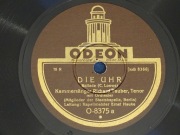 Płyta szelak ODEON piosenki Die Uhr, Tom der Reimer O-8375