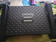 Ergonomiczny podnóżek biurowy, regulowana podstawka z masażerem jak nowy