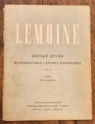 HENRY LEMOINE - Etiudy dla dzieci na fortepian - EMIL MIKELKA  ARTIA PRAGA