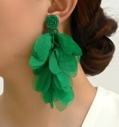 Przepiękne zielone kolczyki 