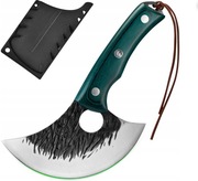 FULLHI Zielony Nóż do Sera, siekania ziół z Pokrowcem i Kolorową Rękojeścią