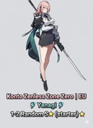 Konto Zenless Zone Zero | EU Yanagi+1-2 Random S | (starter)
