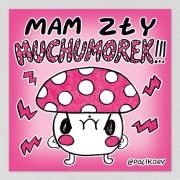 Muchumorek - plakat mały A5 kwadrat - Polikory