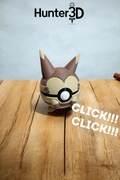 Figurka Furret pokeball 10x10 cm click, click!