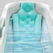 Poduszka mata do kąpieli wanny ergonomiczna niebieska domowe spa nowa
