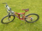 Rower Delta MTB górski koła alu 26",Shimano, V-brake,amortyzatory