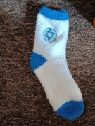 (unikat)skarpetki frotowe,grube.Nowe.Judaizm,Izrael.Gwiazda Dawida.Religia