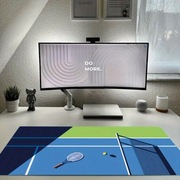 Duża podkładka pod mysz myszkę i klawiaturę na biurko do komputera tenis