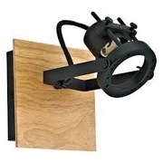 Reflektorem Technic Inspire czarny z drewnem GU10