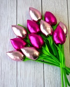 Walentynki. Dzień kobiet. Bukiet 11 tulipanów GLAMOUR. 