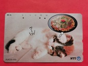 JAPONIA    - Karta telefoniczna  / ODMIANA /  KOTY