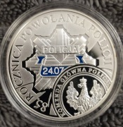 10 zł (2004) 85- rocznica Powołania Policji. Folder