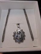 Łańcuszek z medalikiem , srebro 925