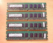 8GB PAMIĘĆ RAM SAMSUNG 4 x 2GB DDR2 M391T5663QZ3-CF7 ECC SERWEROWA