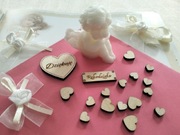 Podziękowania dla gości chrzciny urodziny aniołek mydełko zapachowe