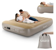 Materac dmuchany 2 osobowy 203x152 z pompką wbudowaną