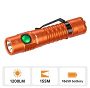 Latarka Wurkkos FC11C Nichia 519A+aku.18650/ 1300lm/Orange 4K/ Wysyłam z PL