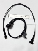 Adapter USB C 20Gbps USB3.2 Gen2x2 z portem USB A 10Gbps do komputera