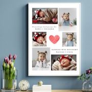 Plakat Babcia i Dziadek do personalizacji | A4 | ramka w komplecie