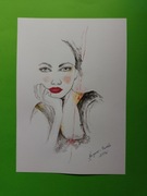 Akwarelowy portret kobiety