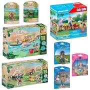 ZESTAW PLAYMOBIL WILTOPIA + CITY LIFE + APLIKACJA  8 MODELI KLOCKÓW