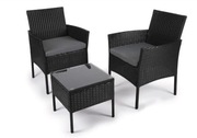 NOWE meble ogrodowe, na taras, balkon - technorattan, 2 fotele + stolik