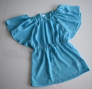 Cienka bluzka tunika na lato 134 Nowa