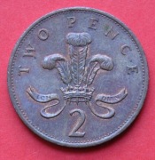 2  Pensy  1988  r -     Anglia   Korona pióropusz    