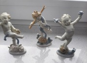 3 figurki Putto Metzler&Ortloff