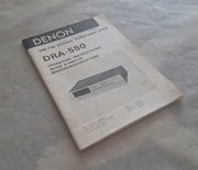 Instrukcja obsługi Amplituner Denon DRA-550