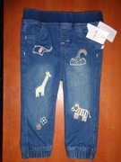 Spodnie w stylu dżinsy marki Nutmeg Baby roz 74-80 cm / 9-12 miesięcy