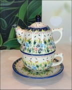 Filiżanka ceramiczna Tea for one imbryk ceramika Bolesławiec 