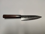 Nóż japoński Petty - Santoku 13 cm, kuty, nierdzewny, 56 HRC 