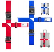 PAS ZABEZPIECZAJĄCY PODWÓJNY NA KOD DO WALIZKI TORBY BAGAŻU PODRÓŻNY 2 szt