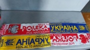 Szalik łączony meczowy Polska-Ukraina 7 czerwca 2024 Warszawa