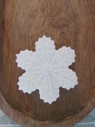 ŚWIECA SOJOWA ŚNIEŻYNKA święta handmade