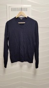 Sweter Uniqlo r. L granatowy 100% wełna