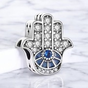 Charm's modułowy koralik ręką oko proroka s 925 