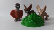 Figurki zwierzaki gumowe