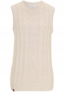 NOWA DZIANINOWA BEŻOWA KAMIZELKA JOHN BANER 44/46 