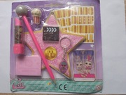 Zestaw dziecięcy notes brelok ołówek naklejki 