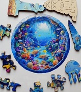 Puzzle Drewniane dla dzieci dorosłych edukacyjne Montessori rozwój prezent 