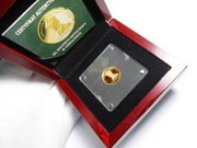 Mazurek Dąbrowskiego Złoto 999/1000, waga 3,11 g. Nakład 1797 szt.