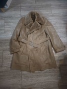 Płaszcz skórka z futerkiem r52