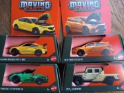 4 x Matchbox moving parts-acura, ford, jeep i porsche-nowe