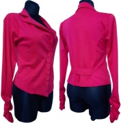 *III DAMSKA MARYNARKA ŻAKIET FUKSJA RÓŻ 12 M 