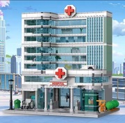 Klocki konstrukcyjne Szpital Lekarz Kompatybilne z Lego