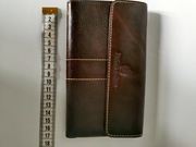 PORTFEL BRĄZOWY SKÓRA PIER CARLO D'ALESSIO WŁOCHY