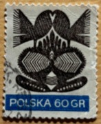 1947, * kasowany, Wycinanki ludowe