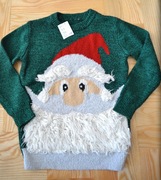 6* george Świąteczny sweter Mikołaj 4/5 lat_ 104/110 cm